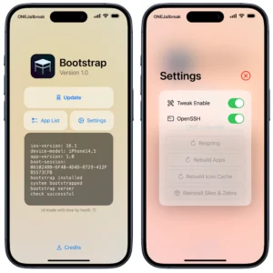 bootstrap ios16.722x0 is