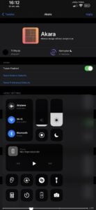 Akara Tweak for iOS Control Center