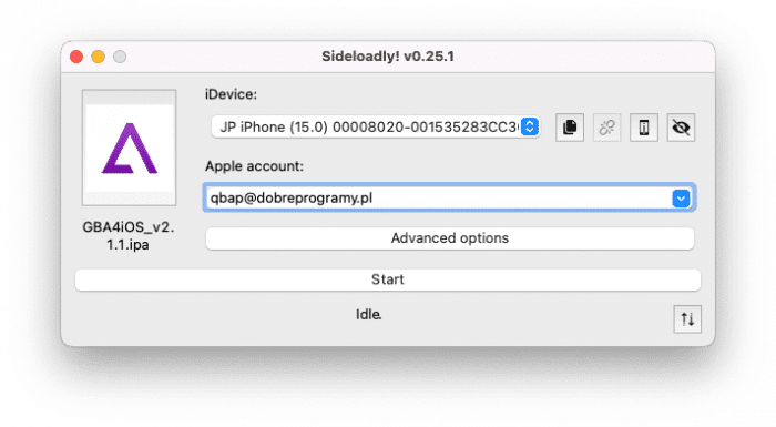 Sideload GBA4iOS IPA on iOS