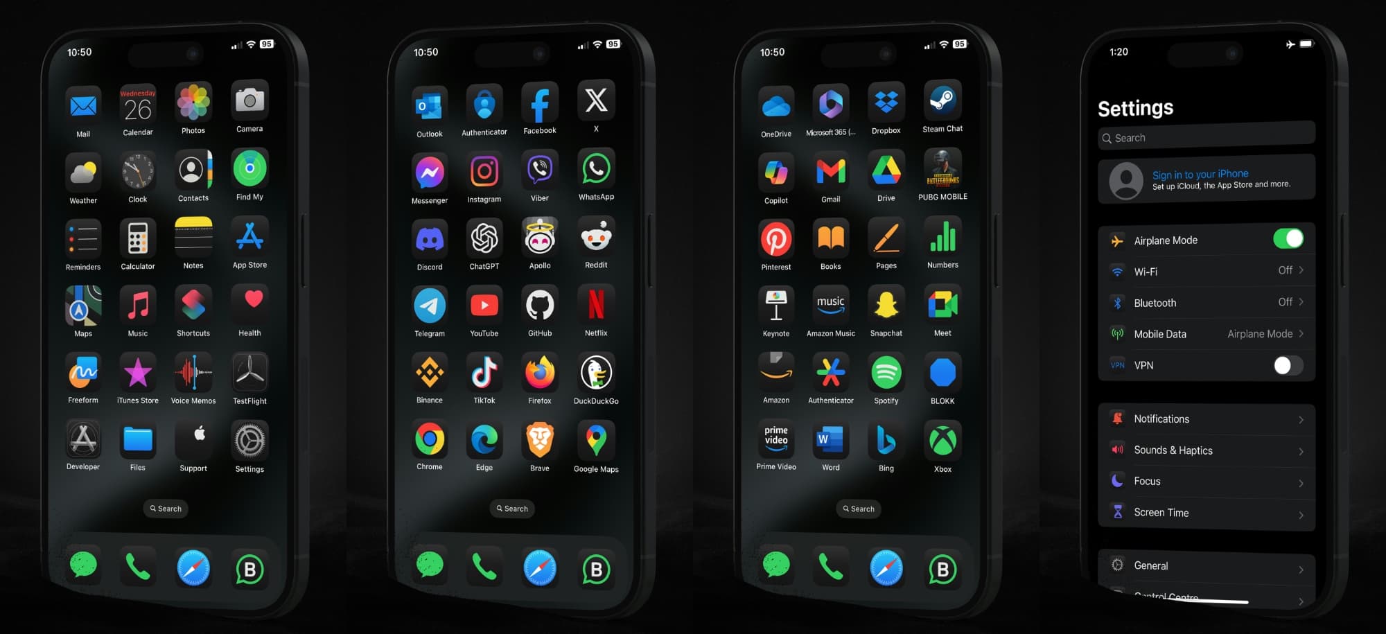 Solstice dark mode theme.