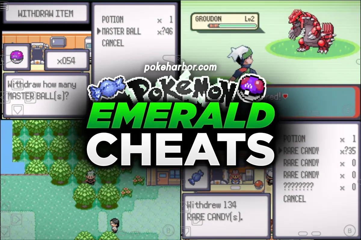 Action Replay Codes for Pokémon Emerald