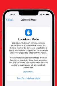 Apple Lockdown Mode Security