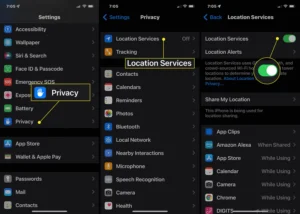 Turn Off Location Services for Non Essential Apps