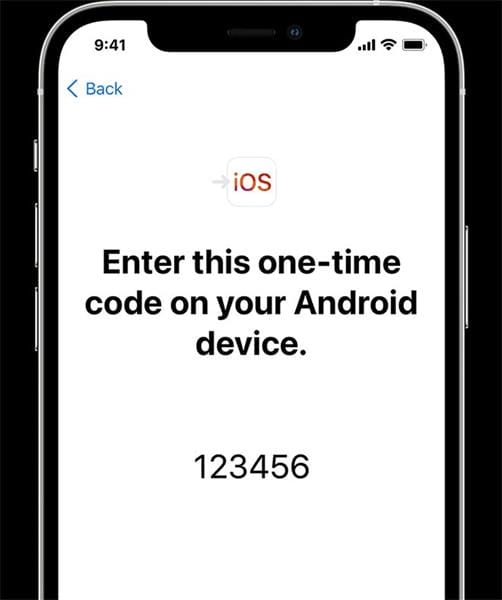 Connect the Devices: Open the Move to iOS