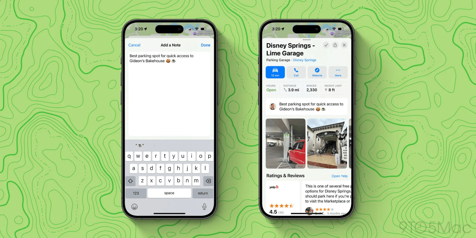 maps ios18 notes