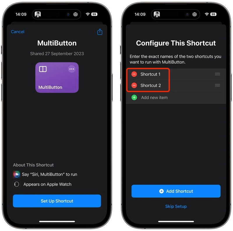 multibutton shortcut